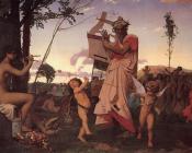 让莱昂杰罗姆 - Bacchus and Anacreon love